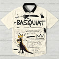 Basquiat Crown Dinosaur Hawaiian Shirt