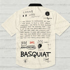 Basquiat Crown Dinosaur Hawaiian Shirt