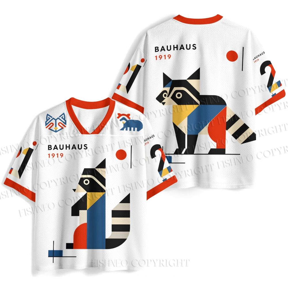 Bauhaus Raccoon Printed Jersey Shirts