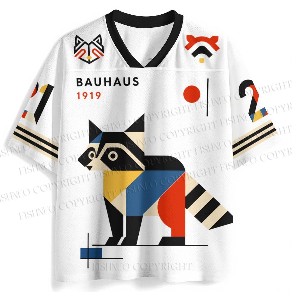 Bauhaus Raccoon Printed Jersey Shirts