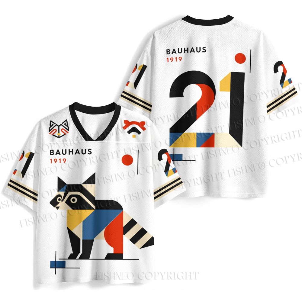 Bauhaus Raccoon Printed Jersey Shirts