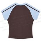 Vintage Bauhaus Design Stripe Raglan Baby Tee