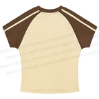 Tokyo Jazz Club Stripe Raglan Baby Tee
