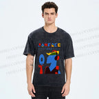 Unisex Bauhaus Style Music Man Printed Washed Tee