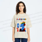 Unisex Bauhaus Style Music Man Printed Washed Tee