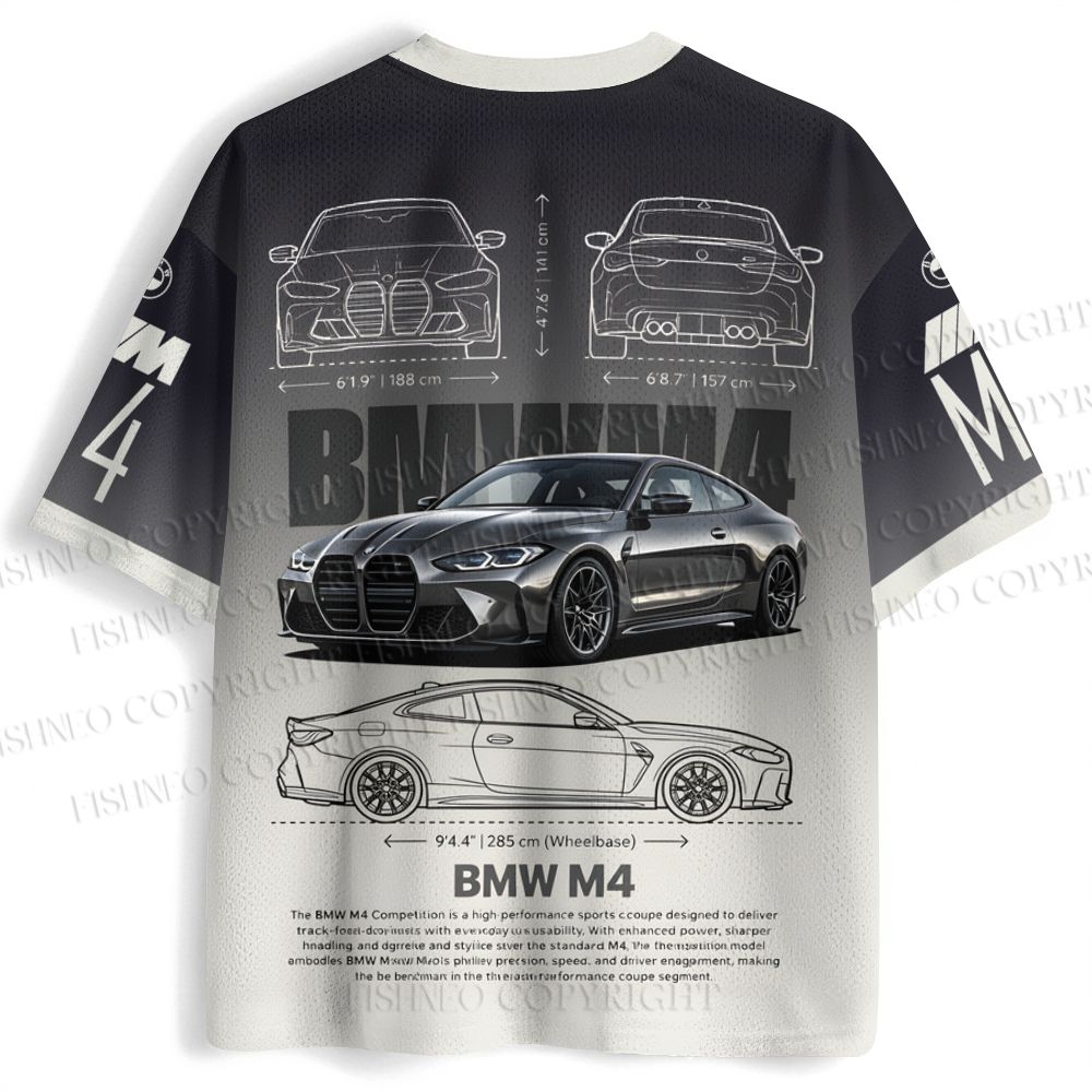 BMW M4 Anime Girl Printed Jersey Shirts