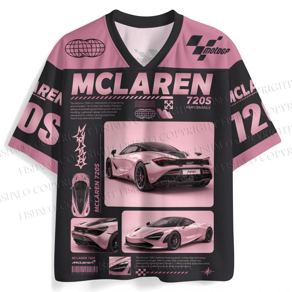 Pink McLaren 720S Jersey Shirts