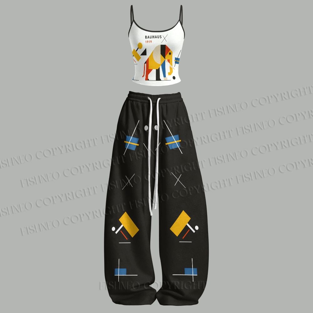 Bauhaus Elephant Top & Elasticated Trousers Two-Piece Set