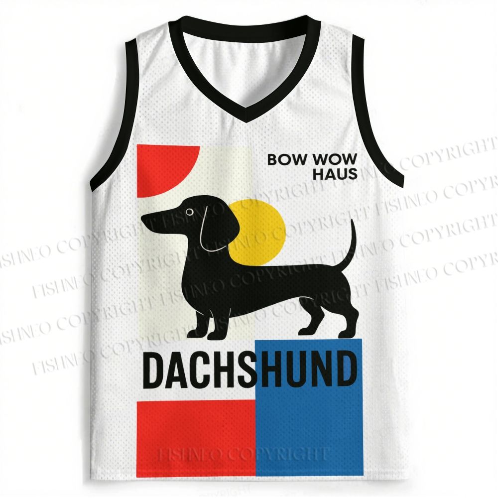 Bauhaus Dachshund Printed Jersey Tank