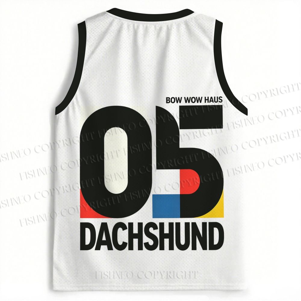 Bauhaus Dachshund Printed Jersey Tank