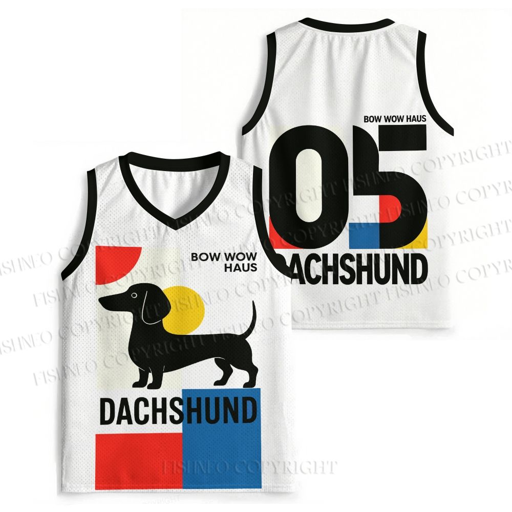Bauhaus Dachshund Printed Jersey Tank