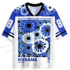 Yayoi Kusama Blue Flowers Jersey Shirts