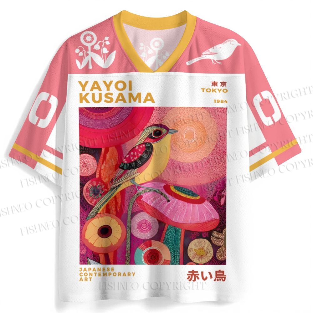 Yayoi Kusama Bird Jersey Shirts