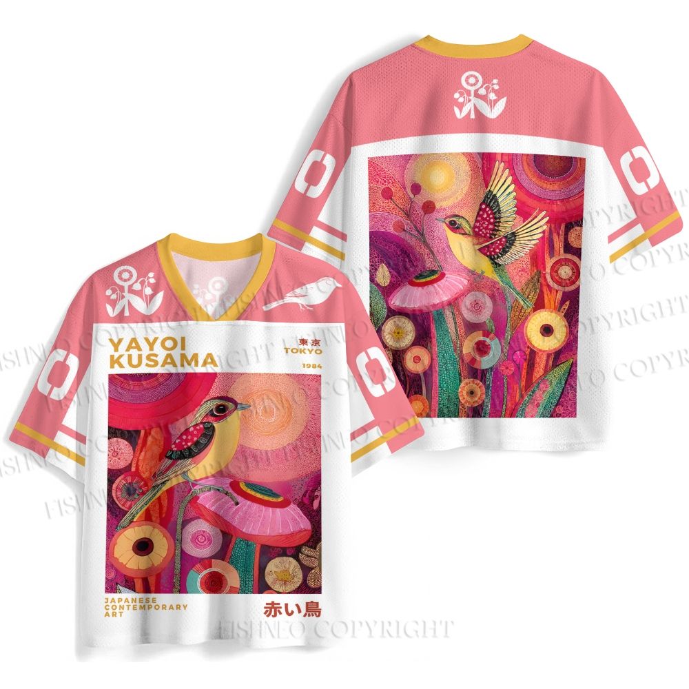 Yayoi Kusama Bird Jersey Shirts
