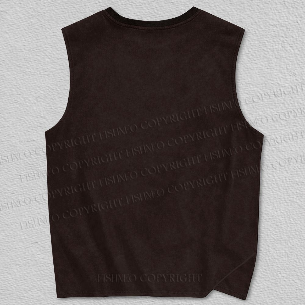 Unisex Dark Bird Specter Printed Tank Top