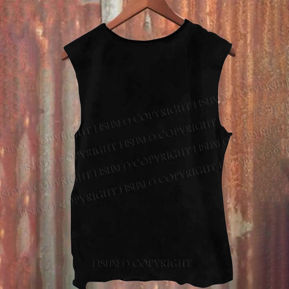 Unisex Casual Vintage Giant Octopus Printed Tank Top