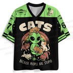 Cats Because People Are Stupid Jersey Shirts