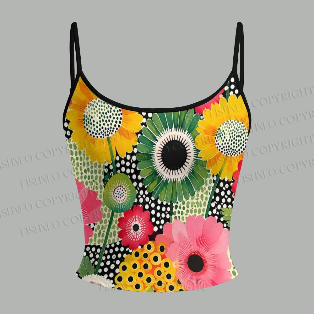 Flowers Yayoi Kusama Top & Elasticated Trousers Two-Piece Set