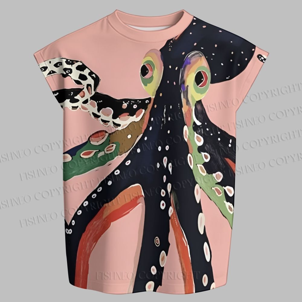 Octopus Tank top  & Elasticated Trousers Two-Piece Set