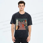 Unisex I Want A Frisbee Printed Washed Tee
