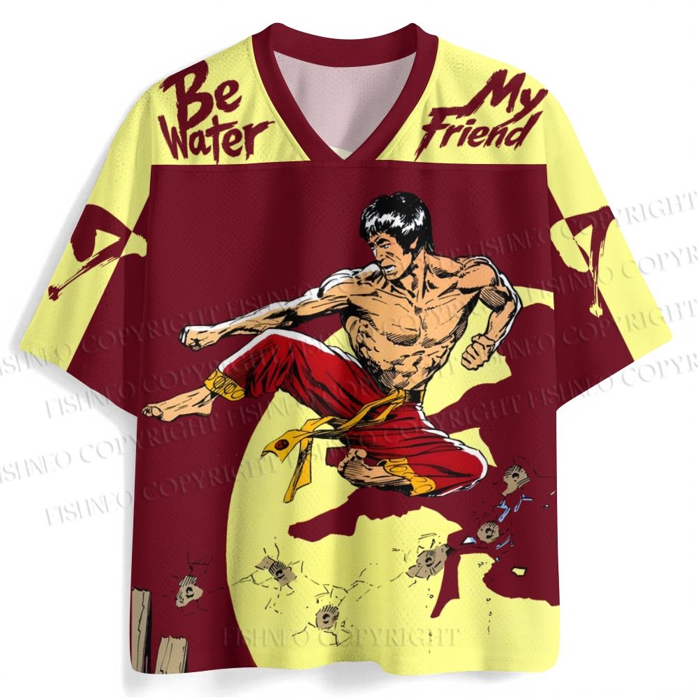 Bruce Lee Be Water My Friend Jersey Shirts