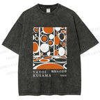 Unisex Yayoi Kusama Polka Dot Printed Washed Tee