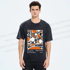 Unisex Yayoi Kusama Polka Dot Printed Washed Tee