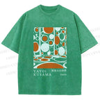 Unisex Yayoi Kusama Polka Dot Printed Washed Tee