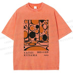 Unisex Yayoi Kusama Polka Dot Printed Washed Tee