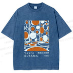 Unisex Yayoi Kusama Polka Dot Printed Washed Tee