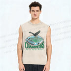 Unisex Philadelphia Eagles Printed Washed Tank Top