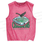 Unisex Philadelphia Eagles Printed Washed Tank Top