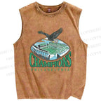Unisex Philadelphia Eagles Printed Washed Tank Top