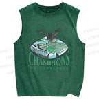 Unisex Philadelphia Eagles Printed Washed Tank Top