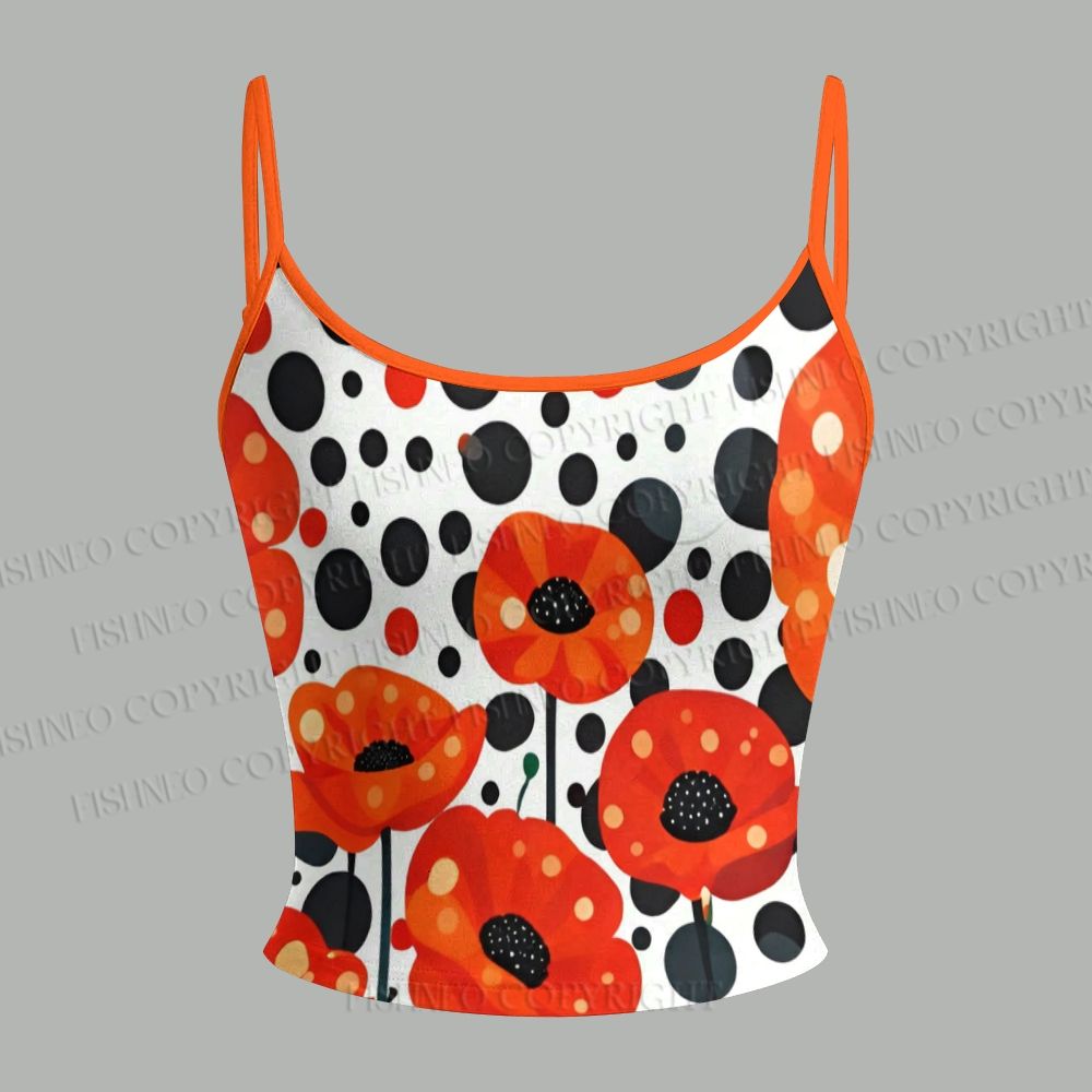 Japanese Yayoi Kusama Flower Top & Elasticated Trousers Two-Piece Set