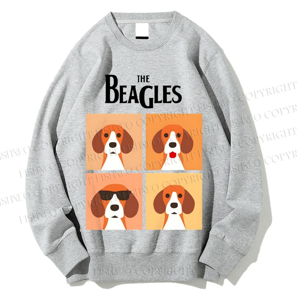 Unisex The Beagles Printed Sweatshirt