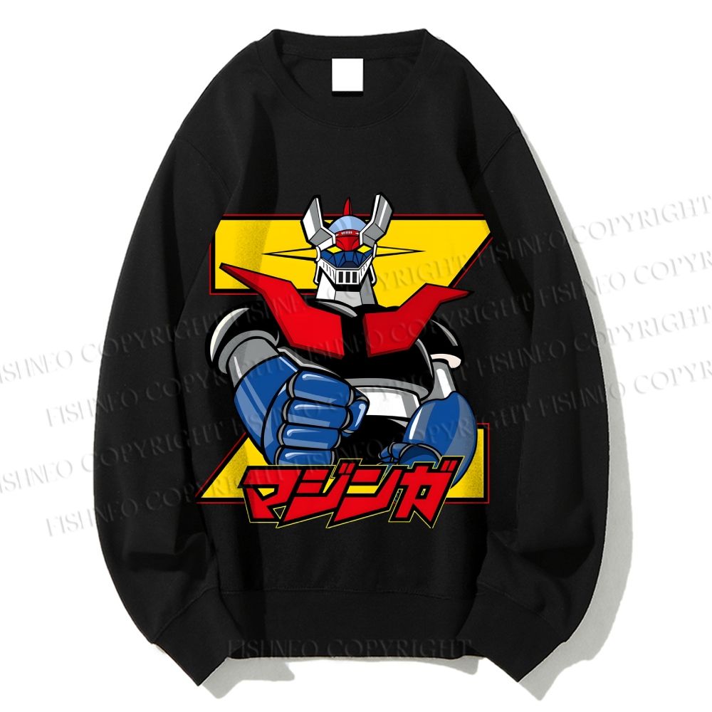 Unisex Mazinger Grendizer Printed Sweatshirt