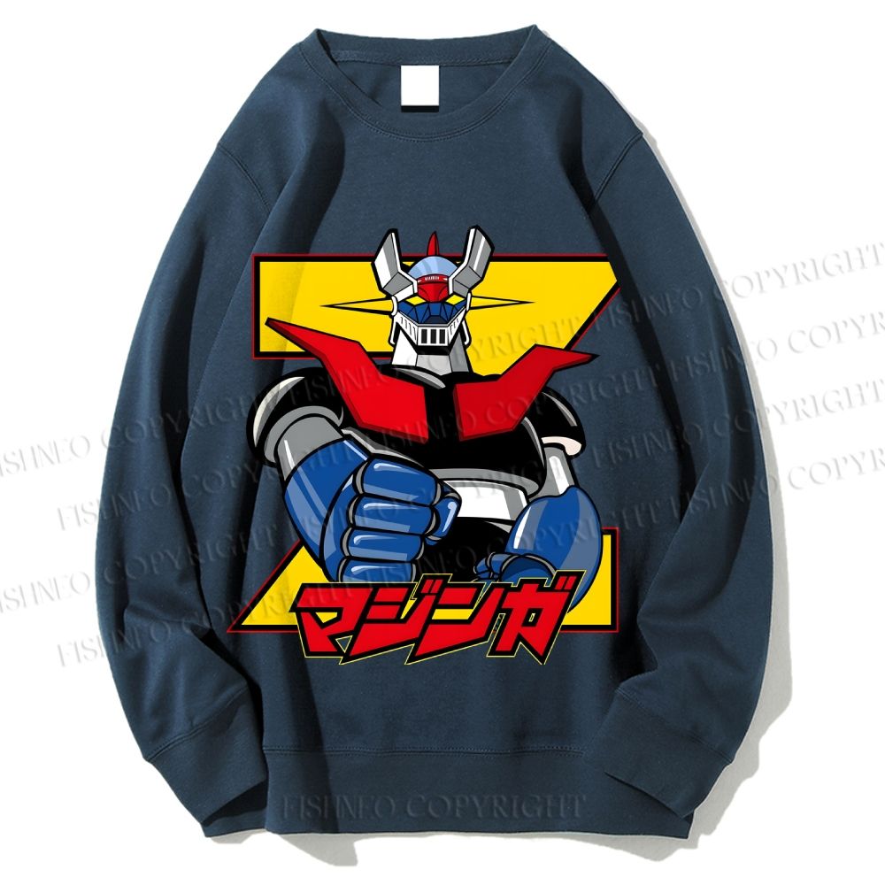Unisex Mazinger Grendizer Printed Sweatshirt