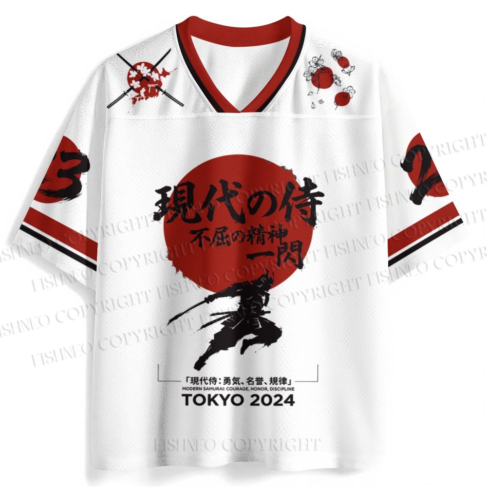 Red Sun Samurai Jersey Shirts