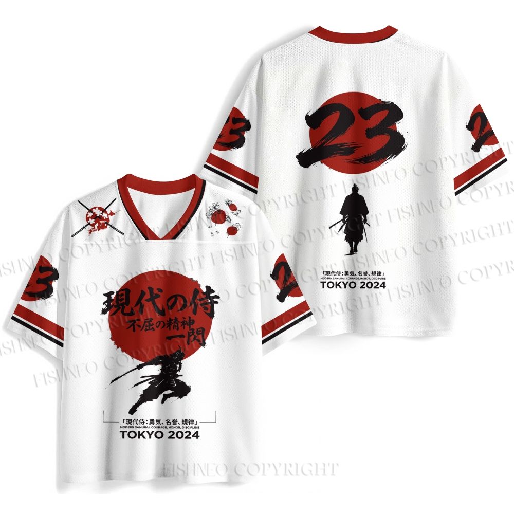 Red Sun Samurai Jersey Shirts