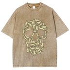 Cat Skull Vintage Washed T-shirt