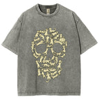 Cat Skull Vintage Washed T-shirt