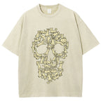 Cat Skull Vintage Washed T-shirt