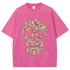 Cat Skull Vintage Washed T-shirt