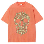 Cat Skull Vintage Washed T-shirt