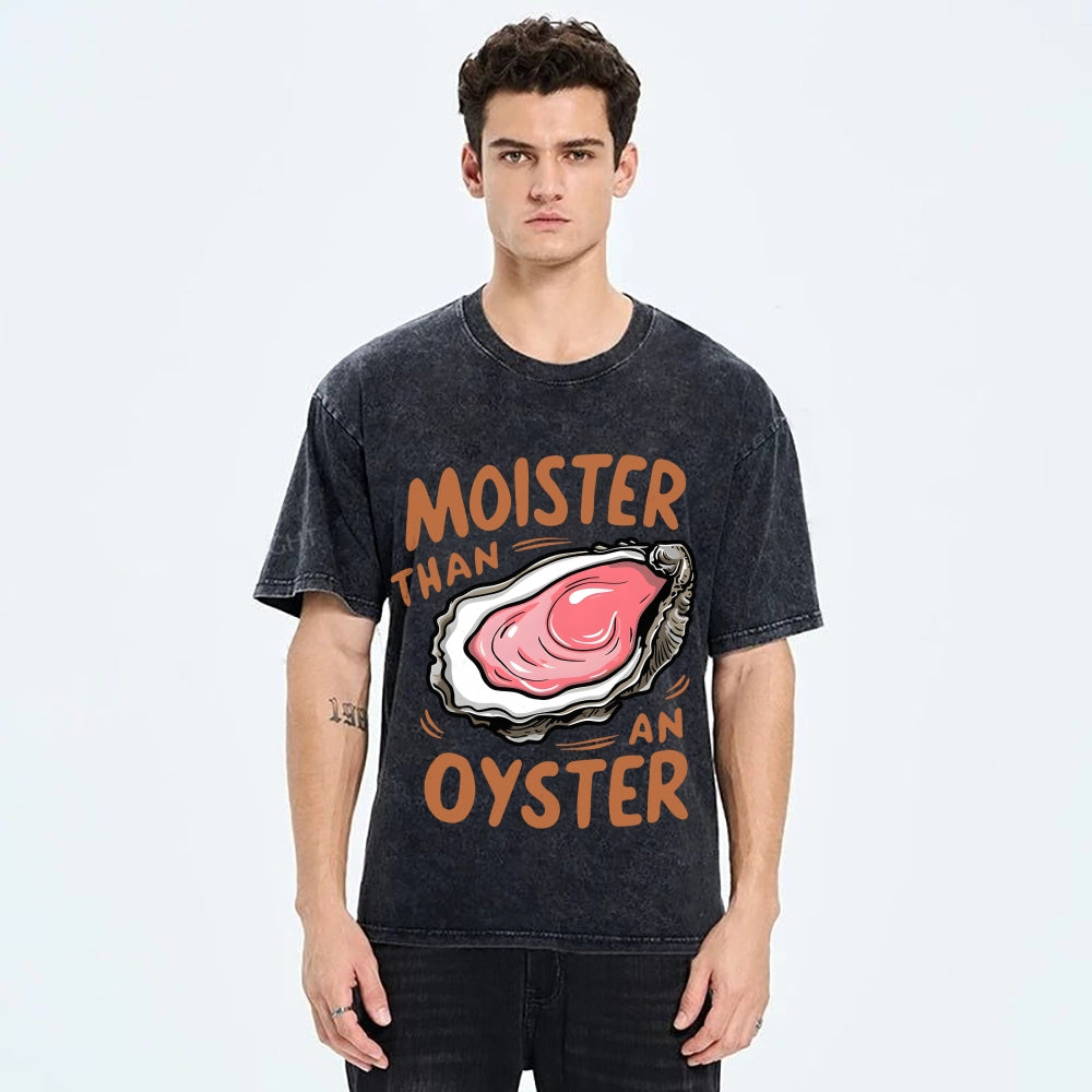 Oyster Funny Vintage Washed T-shirt