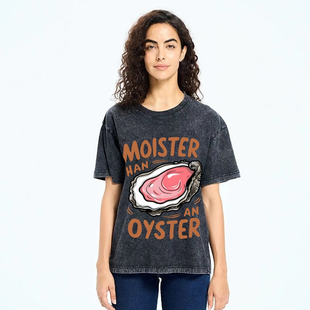 Oyster Funny Vintage Washed T-shirt