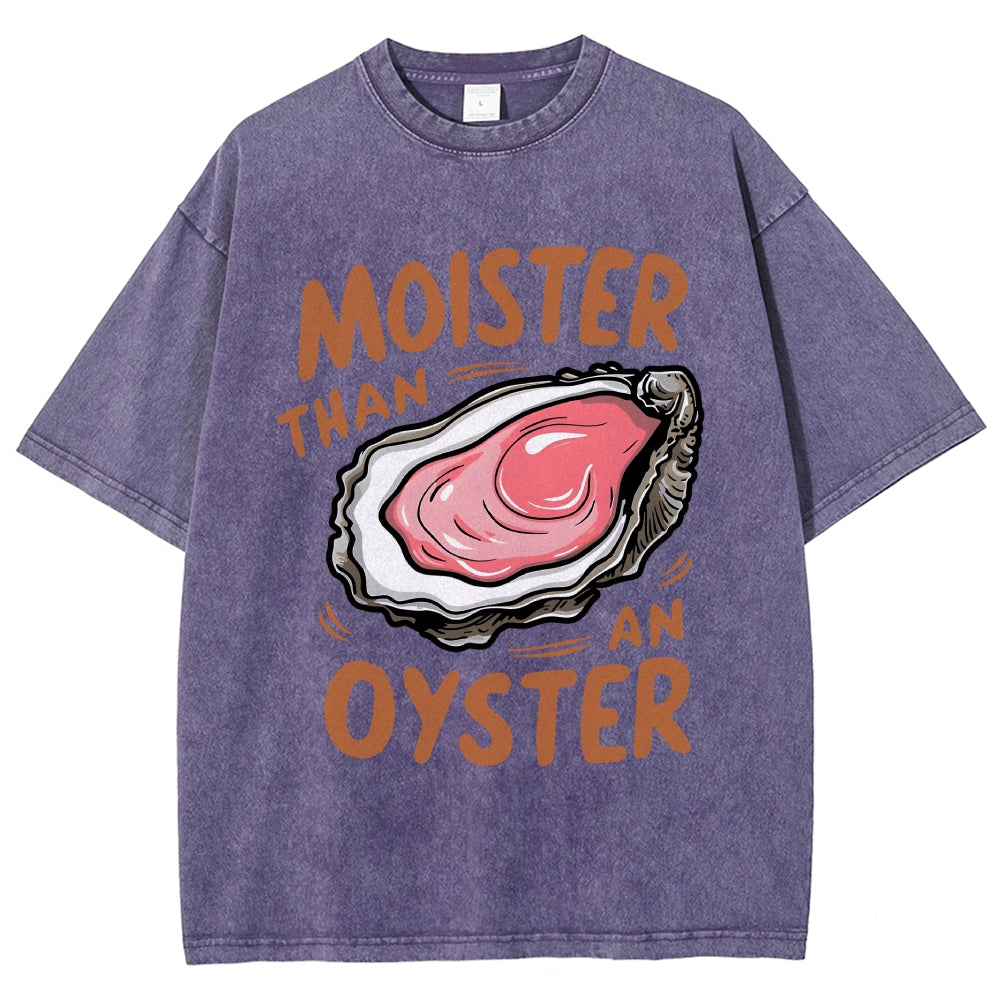 Oyster Funny Vintage Washed T-shirt