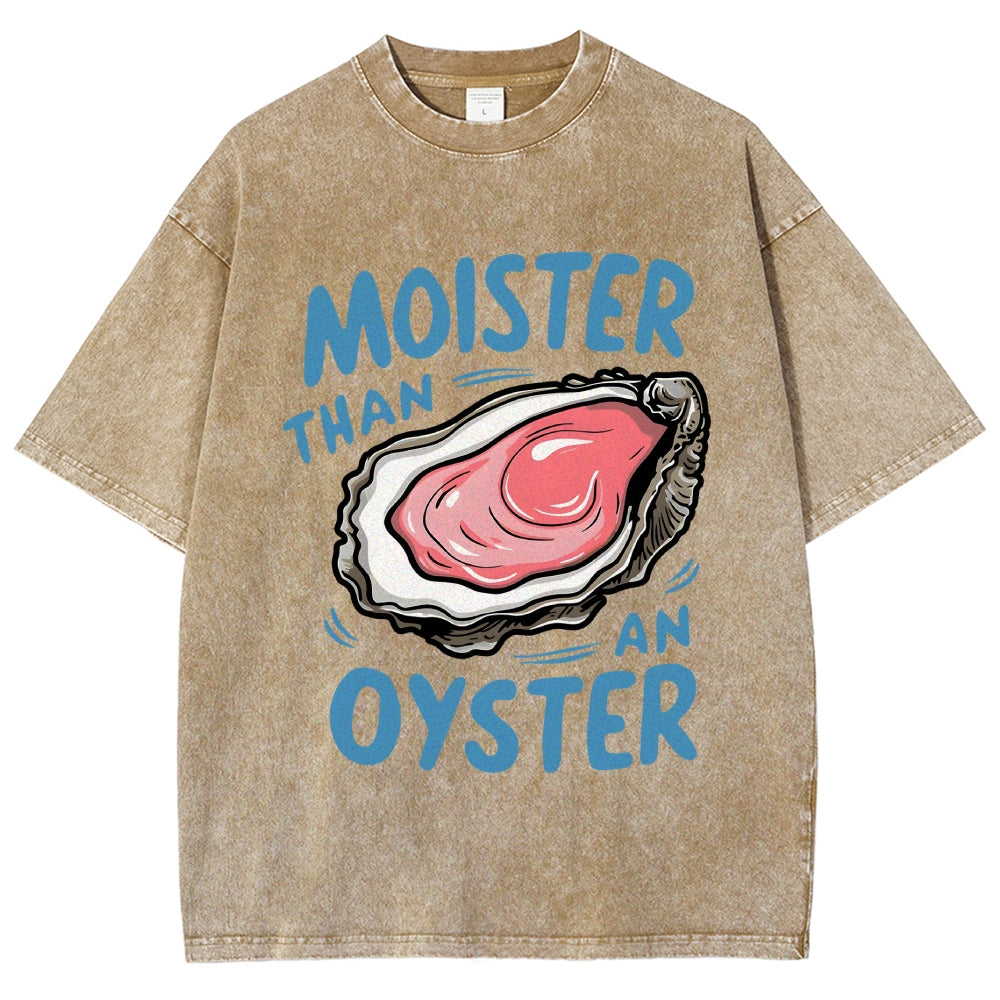 Oyster Funny Vintage Washed T-shirt