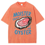 Oyster Funny Vintage Washed T-shirt
